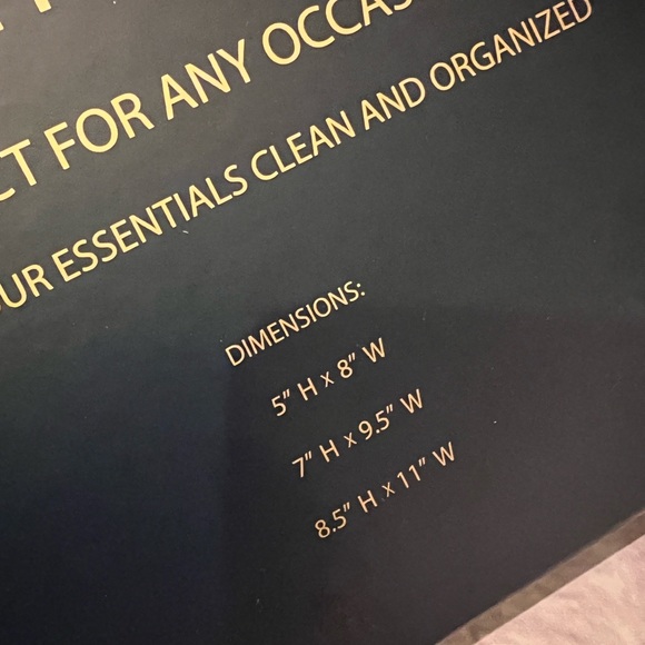 accessories set of three pouches travel “ I’ve got places to go” - Picture 5 of 6